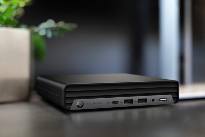 HP ProDesk 400 G6 10400T Mini PC - Intel i5 - 256GB - Windows 10 Pro - Zwart
