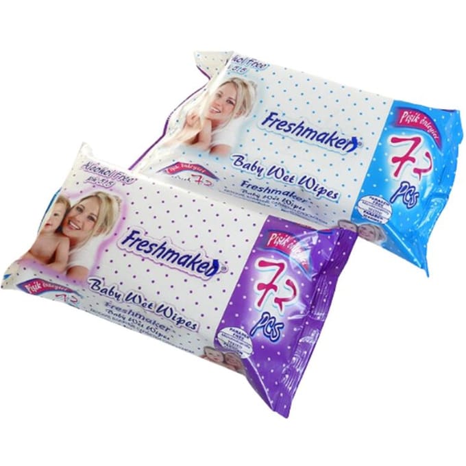 Lingettes Humides Fraîcheur Bébé 72 Pièces
