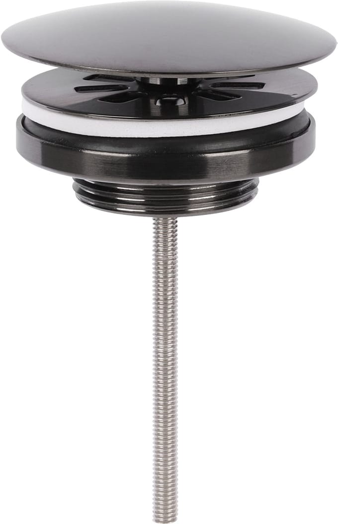 Differnz Afvoerplug Gun Metal â€“ Always open â€“ Ã˜ 72 mm â€“ met schroef