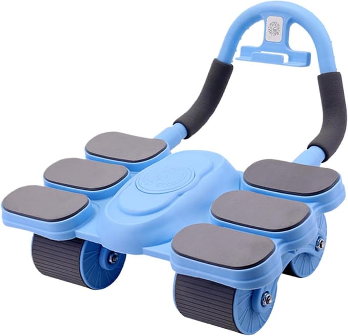 Buikspierroller - Core Trainer - Krachtraining - Met Elleboogsteun - 28.8x19.5cm - Blauw