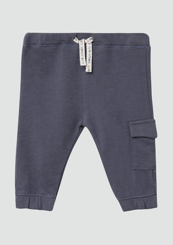 s.Oliver - others - Joggingbroek met elastische tailleband in structuurjersey