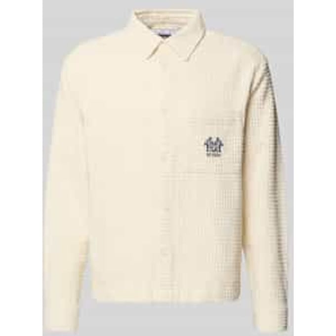 Regular Fit vrijetijdsoverhemd met logo-stitching