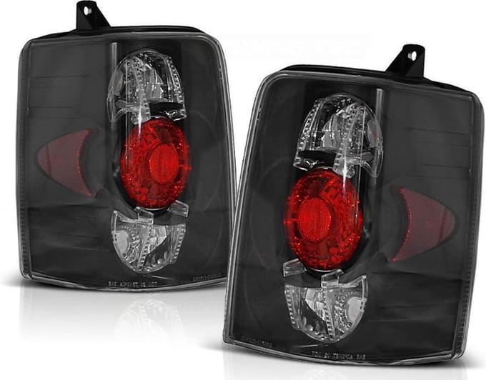 Achterlichten CHRYSLER JEEP GRAND CHEROKEE (ZJ) 93-99 ZWART