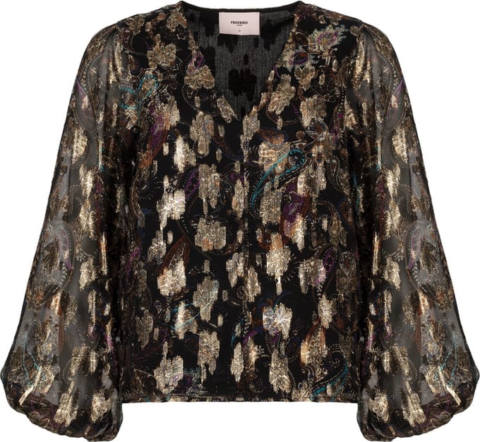 Freebird Beandra Blouse Dames - Jurken - Zilver - Maat S