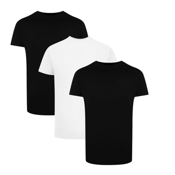Palm Angels Tri-Pack Vlag Logo Zwart en Witte T-Shirts