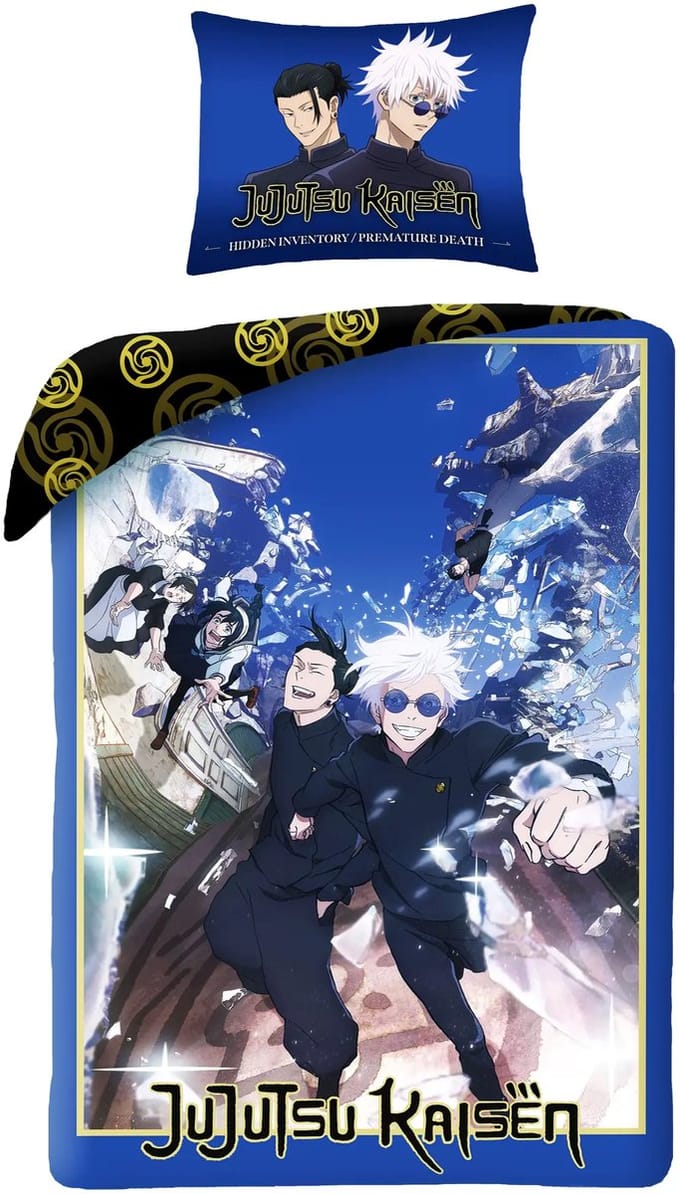 Jujutsu Kaisen Dekbedovertrek Ice - Polyester - 140 x 200 cm 70 x 90 cm