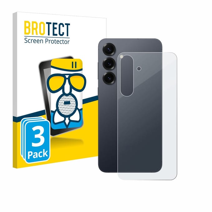 BROTECT - Screenprotector voor Samsung Galaxy S25 Plus (Achterkant) - Folie Beschermfolie Beschermglas matte 3 Stuks