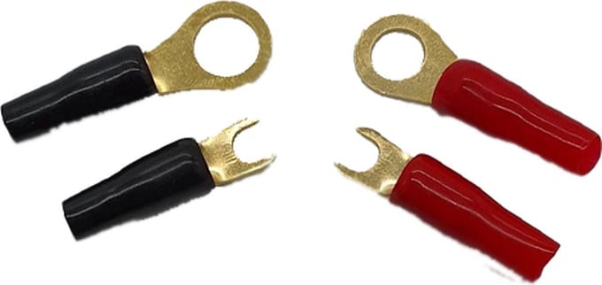 Necom Vork/Ring kabelschoen met beschermhoes 10mm - 4 Stuks