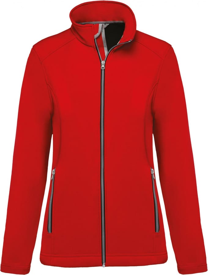 Kariban 2-laagse damessoftshelljas K425 - Red - S