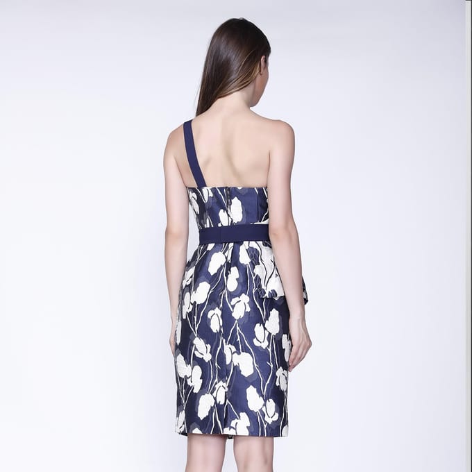 Jacquard Flower Bustier -jurk