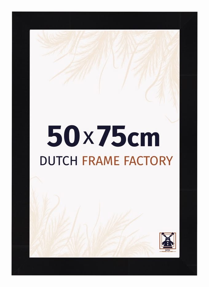 Fotolijst 50x75 cm - MDF - Zwart Hoogglans - Praag