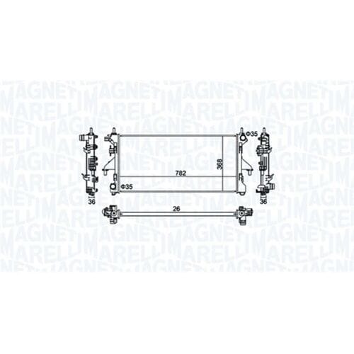 Motorradiateur  MAGNETI MARELLI 350213126900