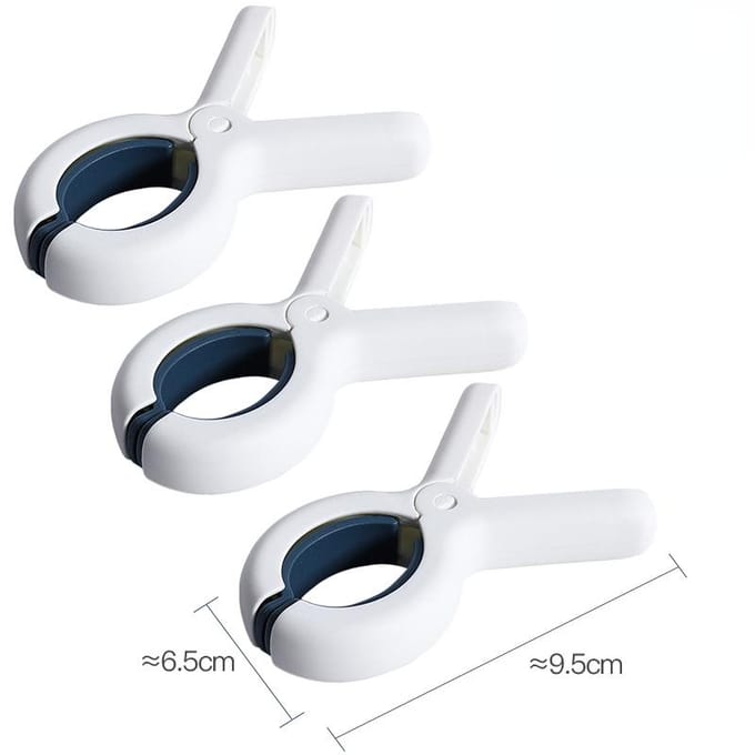 3 stks/set strandlaken clips plastic wasknijpers winddicht laken clip waslijn wasknijper ophangrek