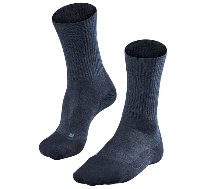 FALKE TK2 Wool anti-blaar dik wol functioneel materiaal wandelsokken heren blauw - maat 42-43