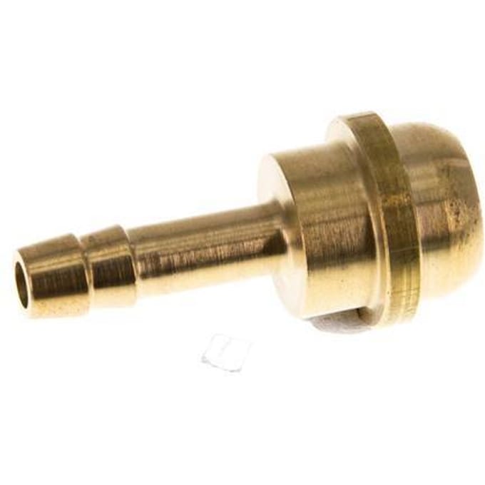 6 mm Messing Slangpilaar zonder Wartelmoer (G1/2'') [2 Stuks]