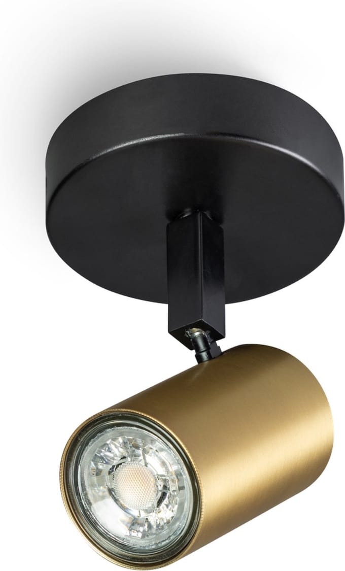 ETH The Common- Spot - GU10 - 1 Lichtbron Zwart + mat messing