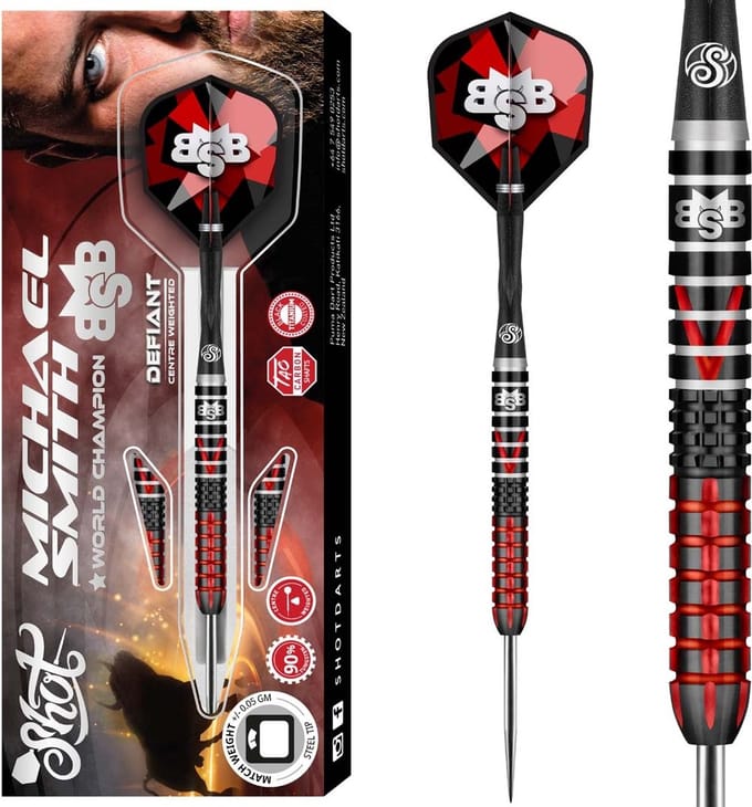 Shot Michael Smith Defiant 90% - Dartpijlen