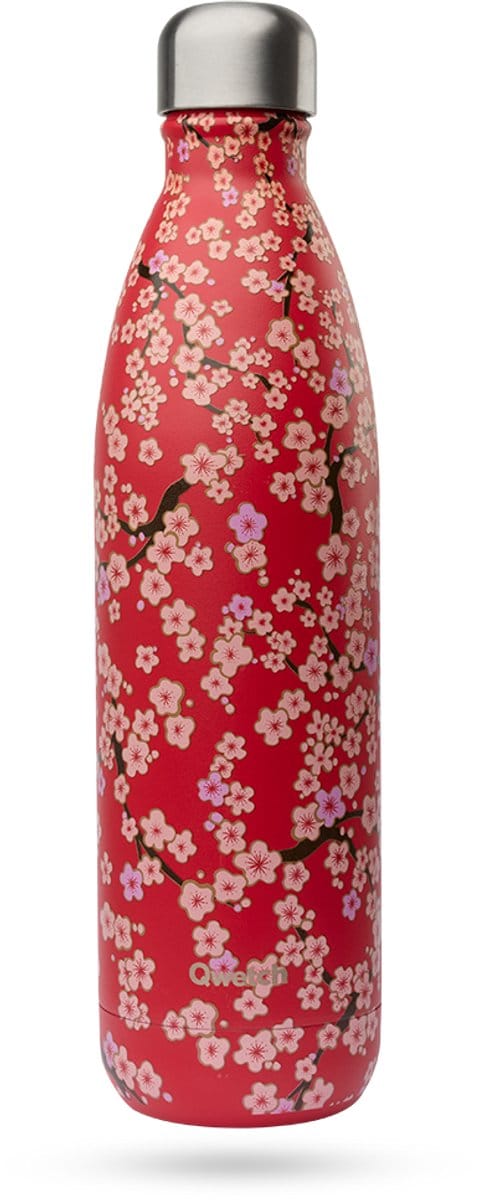 Qwetch Thermosfles - Originals Flowers Rood