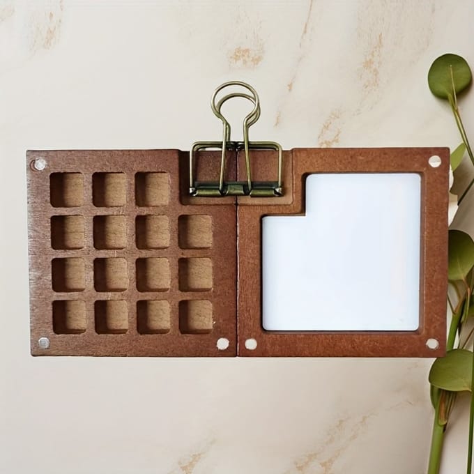 Livé® Houten Mini Schetsdoos – Draagbare Kunstdoos met Magneetsluiting