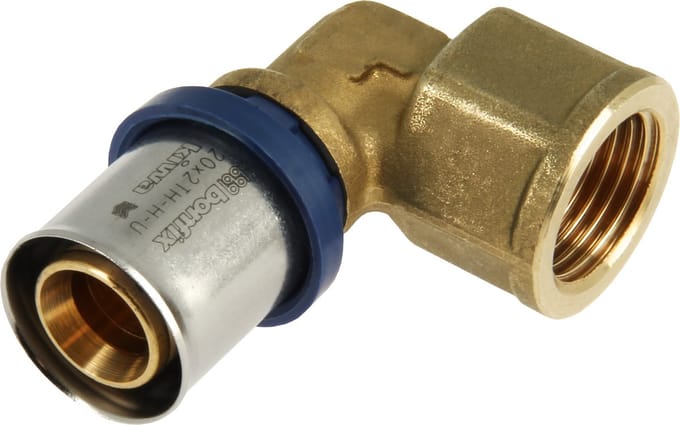 Bonfix Perskoppeling - 1x Alu-pers 1x Binnendraad - Kniekoppeling - 3/4 x 20mm