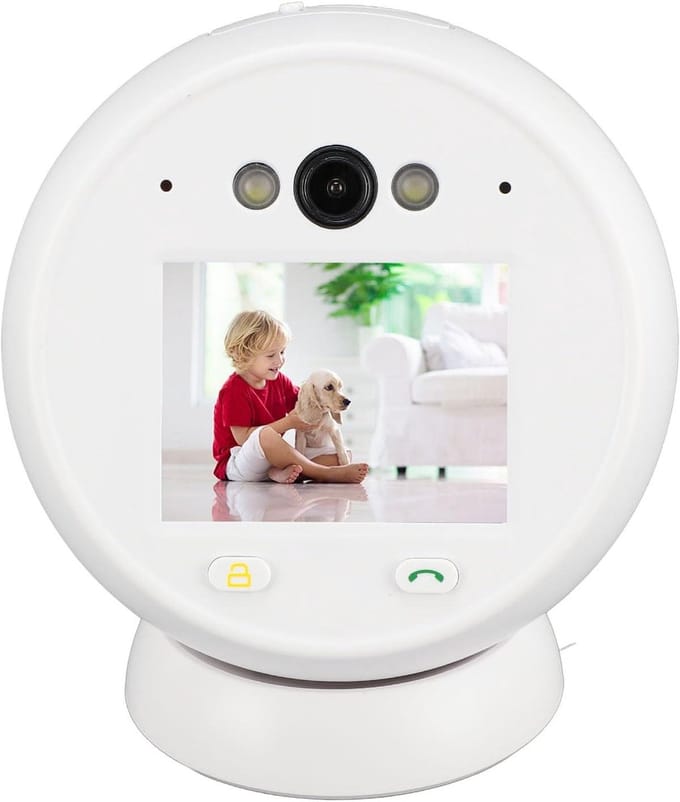 Beveiligingscamera Binnen - Wi-Fi Camera Dome Camera - Thuisbewaking - AI Detectie Tweeweg Audio - 28 Inch Scherm - Wit