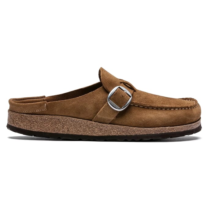 Damesklompen van suède leer Birkenstock Buckley