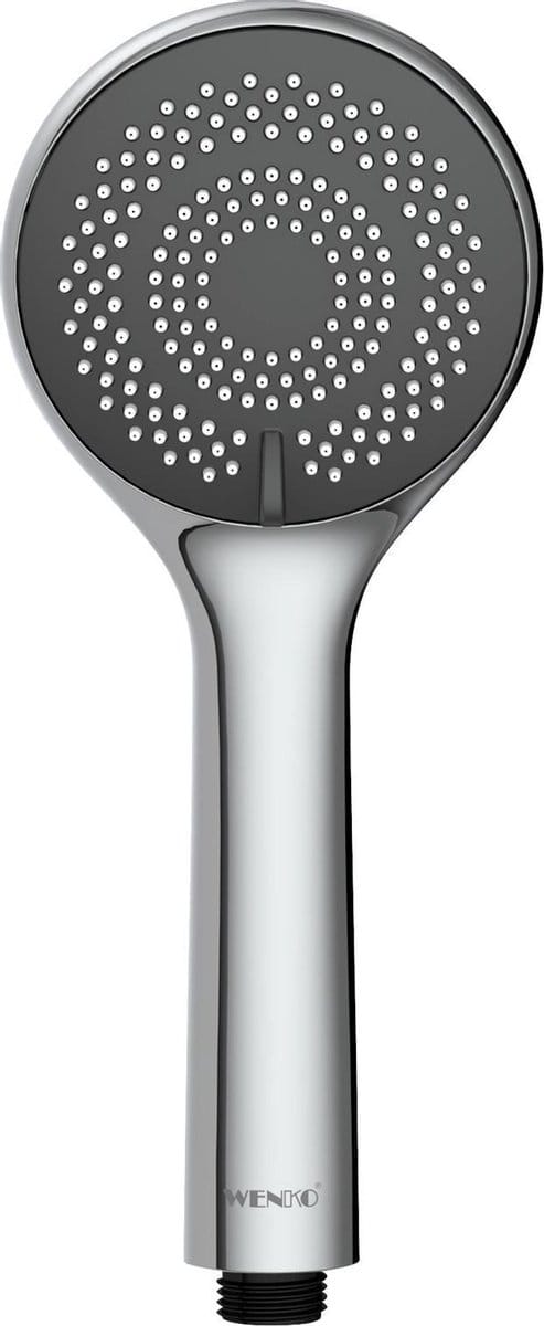 WENKO Handdouche WaterSaving - ø95mm - 3 straalsoorten - Chroom - Douchekop - Waterbesparend