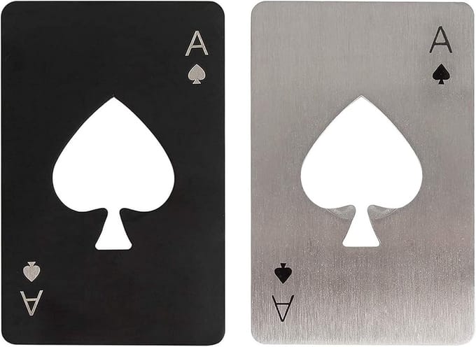 2 Pcs Poker Shape Beer Opener - Credit Card Formaat