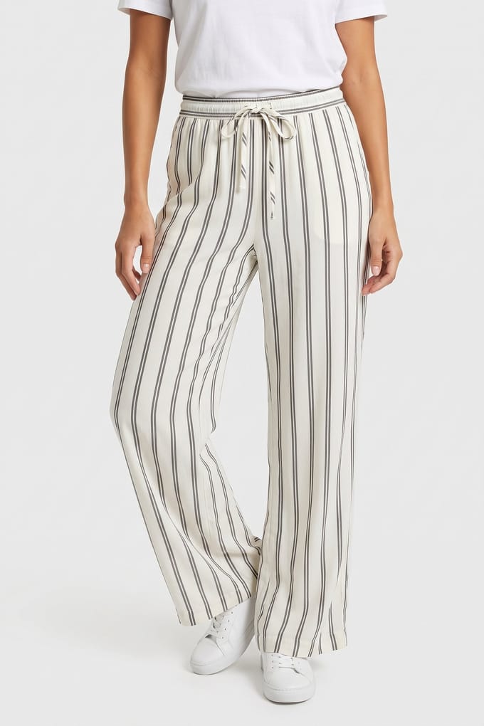 & Other Stories St Diana Stripe Trouser White Taglia: 34 | Pantaloni Outlet | Donna | Bianco
