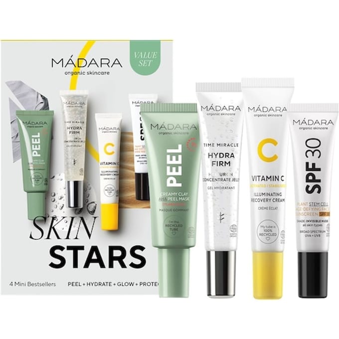MÁDARA M&Aacute;DARA Skin Stars 4 Mini Bestsellers Set 10 ml + 2 x 15 ml + 17 ml