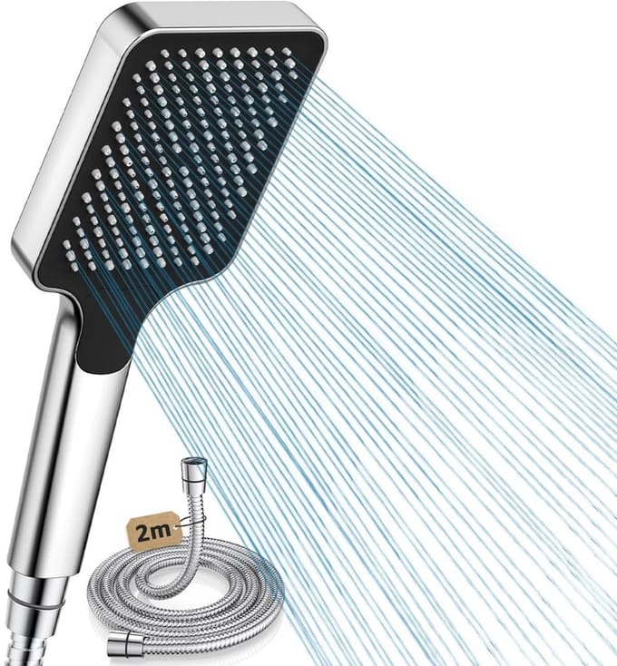 MRKK® Douchekop met Slang - Doucheset - Waterbesparend - Zilver