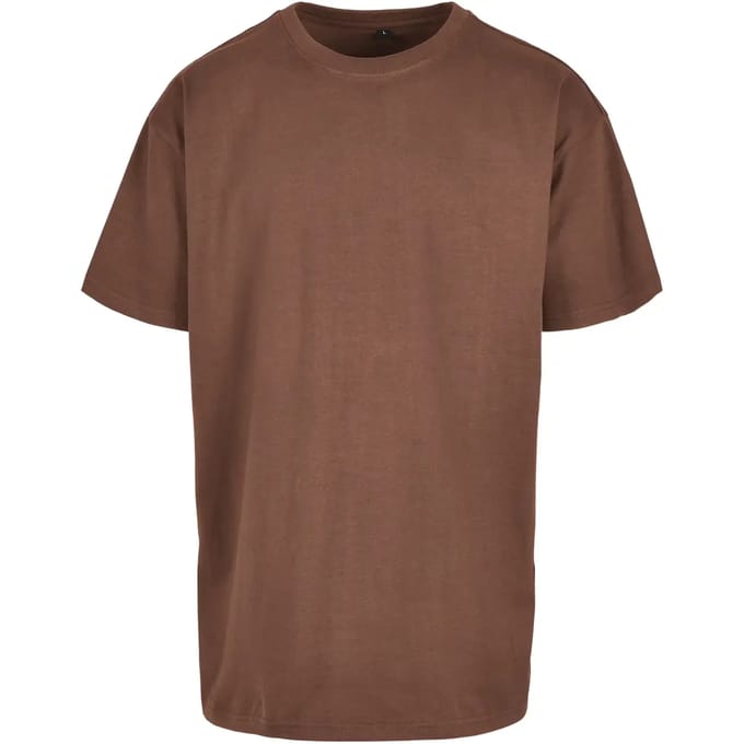 Build Your Brand - Heavy Oversized T-Shirt - Bark maat S