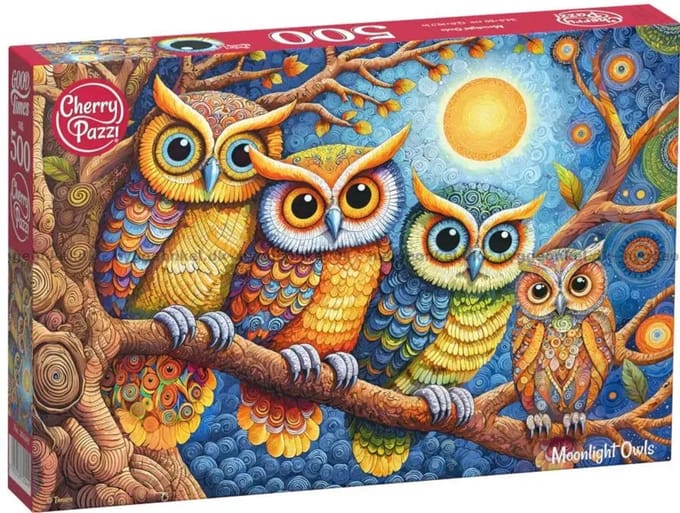 Moonlight Owls Puzzel 500 Stukjes