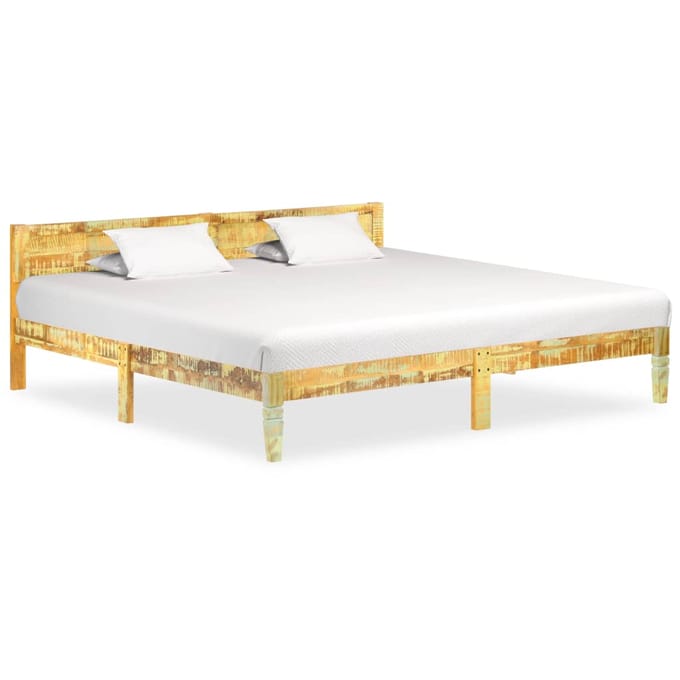 vidaXL - Bedframe - massief - gerecycled - hout - 200x200 - cm