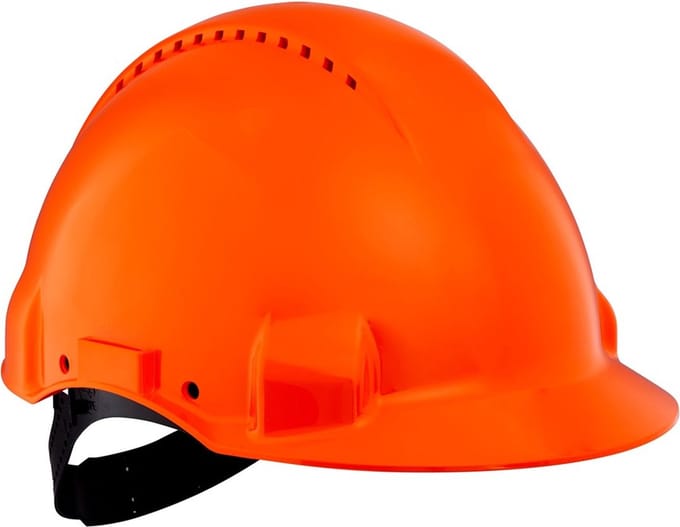 3M/Peltor G3000CUV-OR Veiligheidshelm Oranje Met Ventilatie, Uvicator & Pinlock