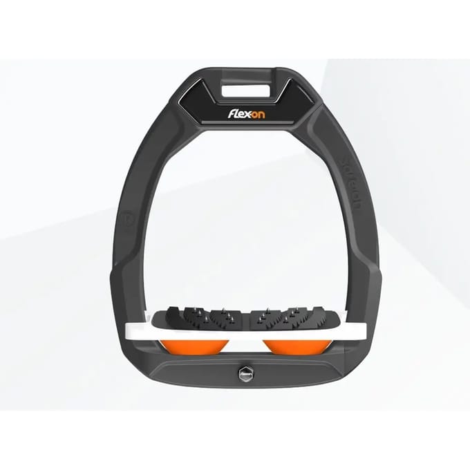 Veiligheidsstijgbeugels Schuin Ultra Grip Antraciet/Wit/Oranje Flex-On Safe-On