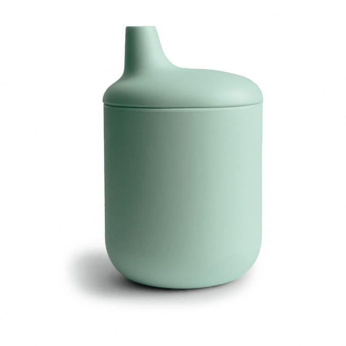 Mushie - Siliconen Tuitbeker - Sippy Cups - Cambridge Blue