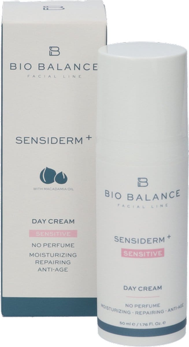 Bio balance - Sensiderm plus - 50ml - Dagcrème - Vegan / Parfumvrij