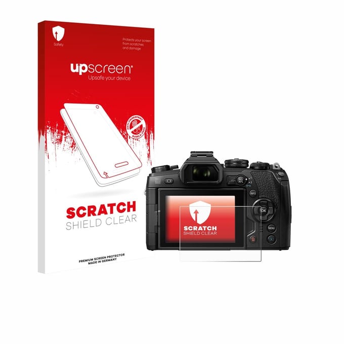 upscreen - Screenprotector voor Olympus OM-D E-M1 Mark II / Mark III - Folie Beschermfolie transparant