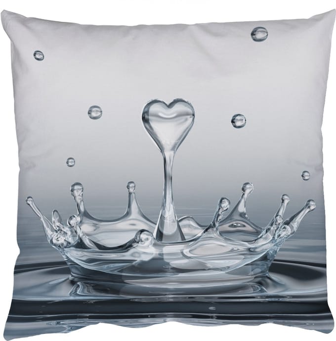 Sierkussens - Kussentjes Woonkamer - 45x45 cm - Abstract - Modern - Water - Hart
