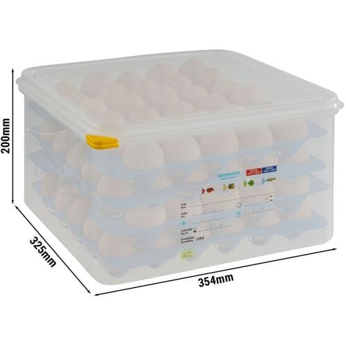 GGM Gastro (6 Stück) Eierbox - GN 2/3 - inkl. 4 Lagen für je 30 Eier - Höhe: 200mm
