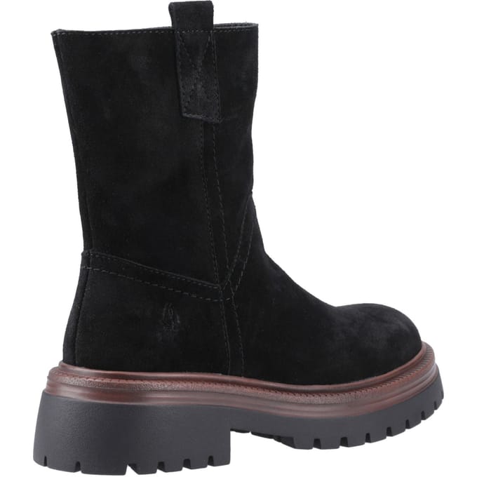 Hush Puppies Rebecca Dames Suède Zwarte Laarzen