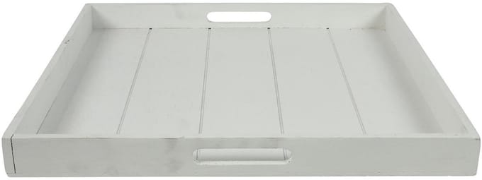 Countryfield dienblad speelgoed vierkant Claudina 50cm wit karton.