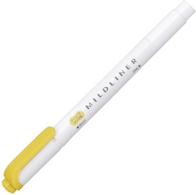 Zebra Mildliner Double-Sided Highlighter - Fine / Bold – Mild Gold / WKT7-MGO