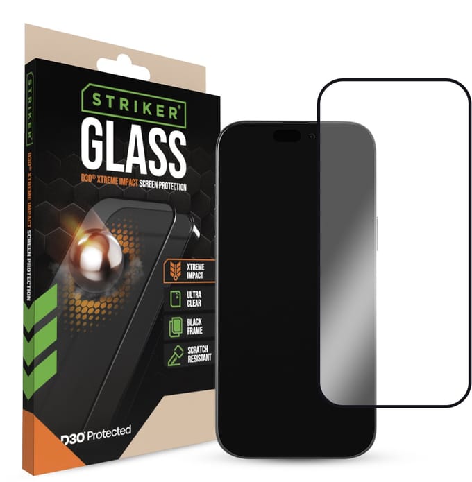 Striker Screenprotector geschikt voor Apple iPhone Air Glazen | Striker Xtreme Impact Screenprotector - Case Friendly