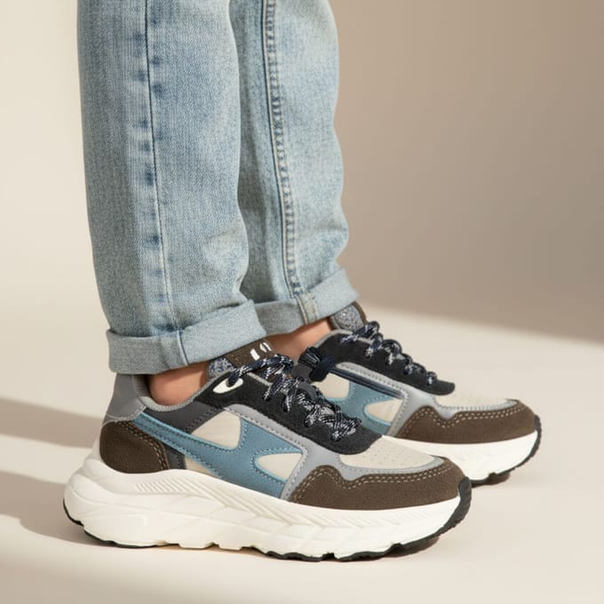 Muyters Sneakers blauw Leer - Maat 29 - Kinderschoenen