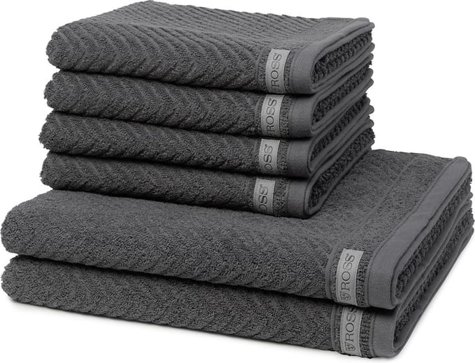 Ross Dames en Heren 4 X handdoek 2 X douchehanddoek - in set Smart
