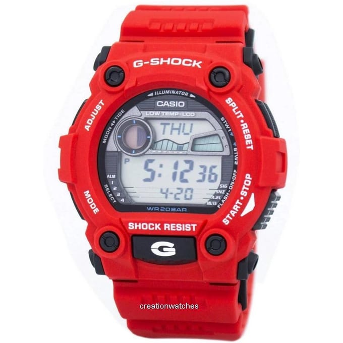 Casio G-Shock G-Rescue Moon Tide G-7900A-4C G7900A-4C Herenhorloge grijs