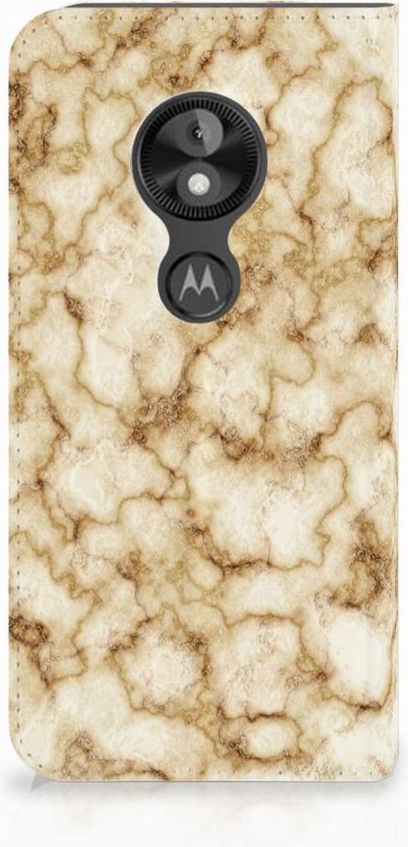 Motorola Moto E5 Play Standcase Marmer Goud