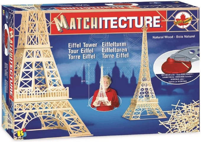 Bouwspel Eiffeltoren Houten Model - Creatief Vastgoed Bouwpakket